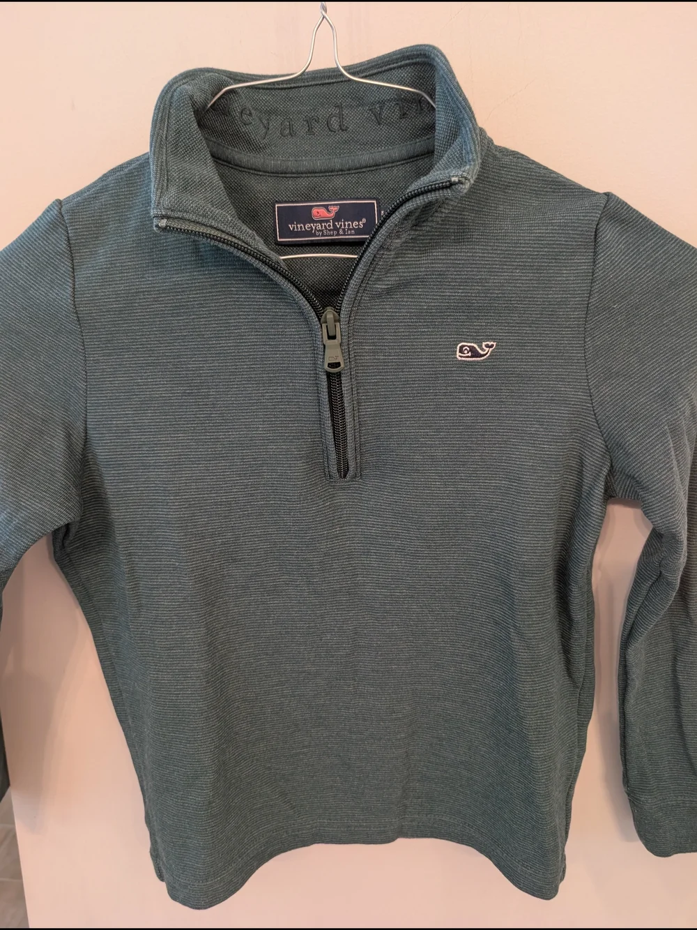 Vineyard Vines Boys' Teal Quarter-Zip Sweater